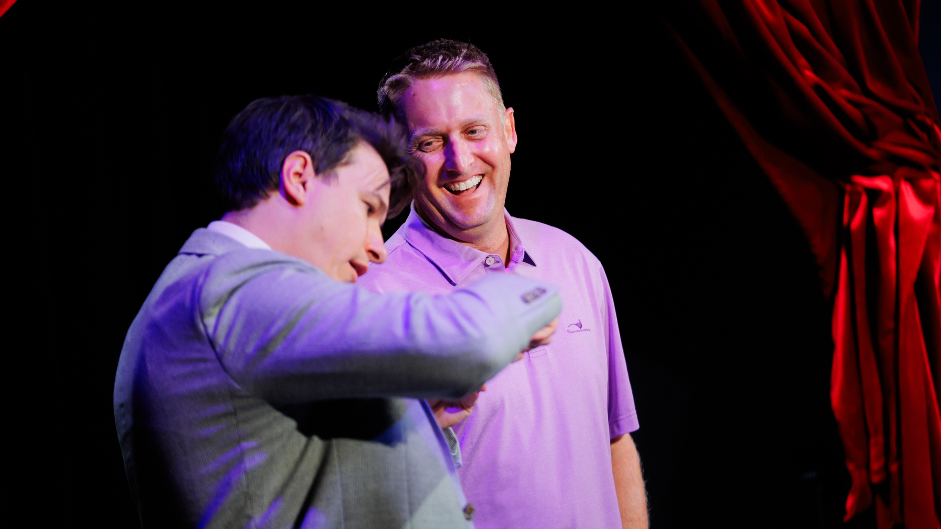 Corporate event magic reaction